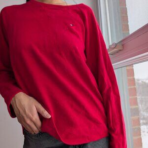 Red Long Sleeve Crewneck